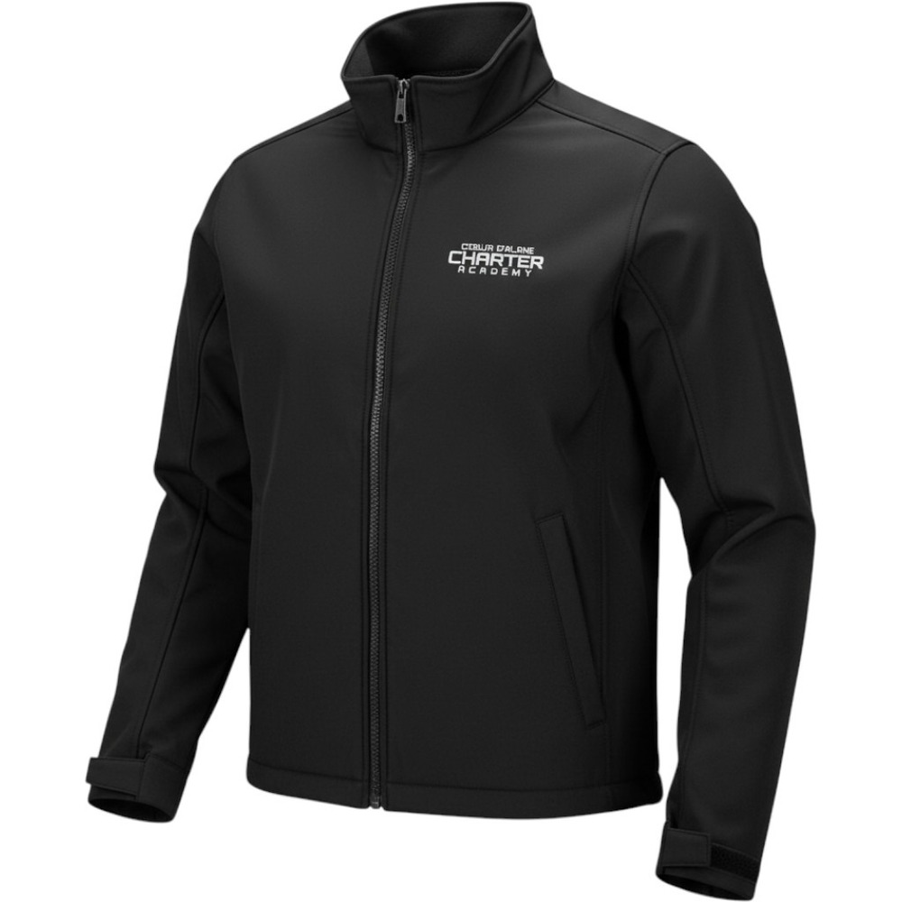 CornerStone Mens XS Softshell Jacket Black Coeur d'Alene Charter Academy Zip